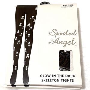 tights Women Skeleton Glow In the dark